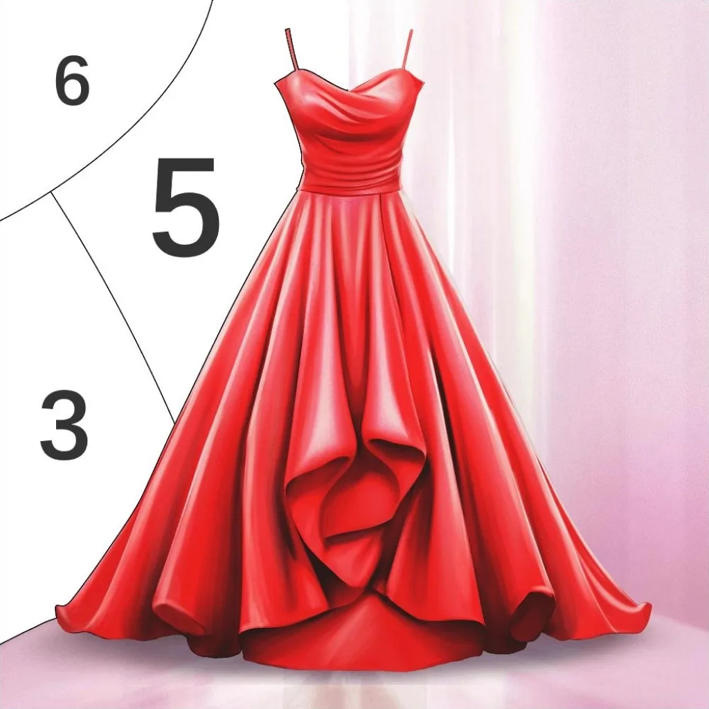 Gown Color - Paint by number