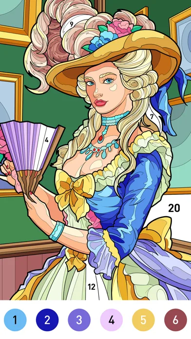 Gown Color - Paint by number screenshot 5