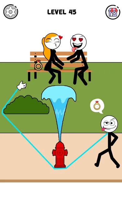 Stickman Thief Puzzle IQ Games screenshot 3