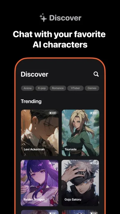 Senpai Chat - AI Characters screenshot 1
