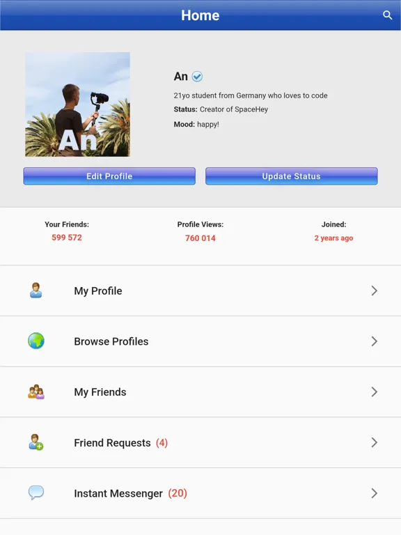 SpaceHey Mobile screenshot 5