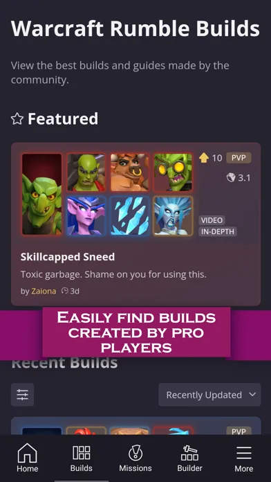 Builds for Warcraft Rumble screenshot 2