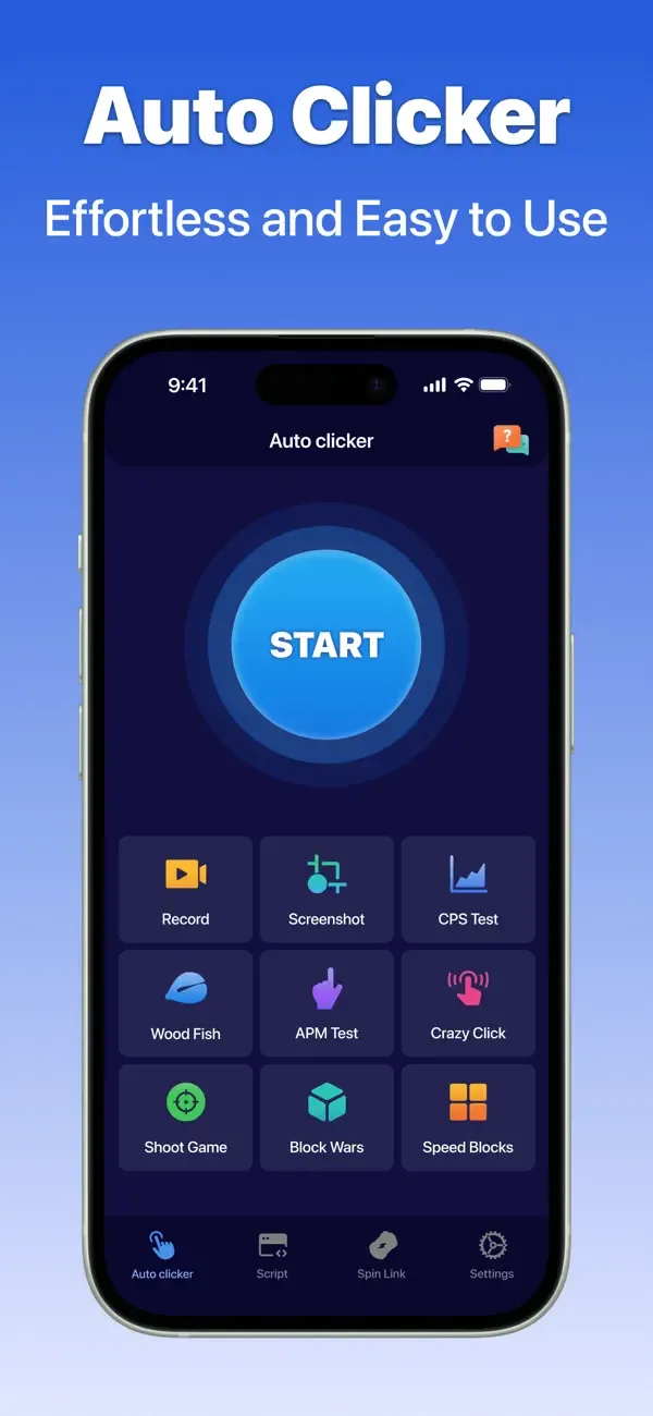 OP Auto Clicker: Automatic Tap screenshot 1