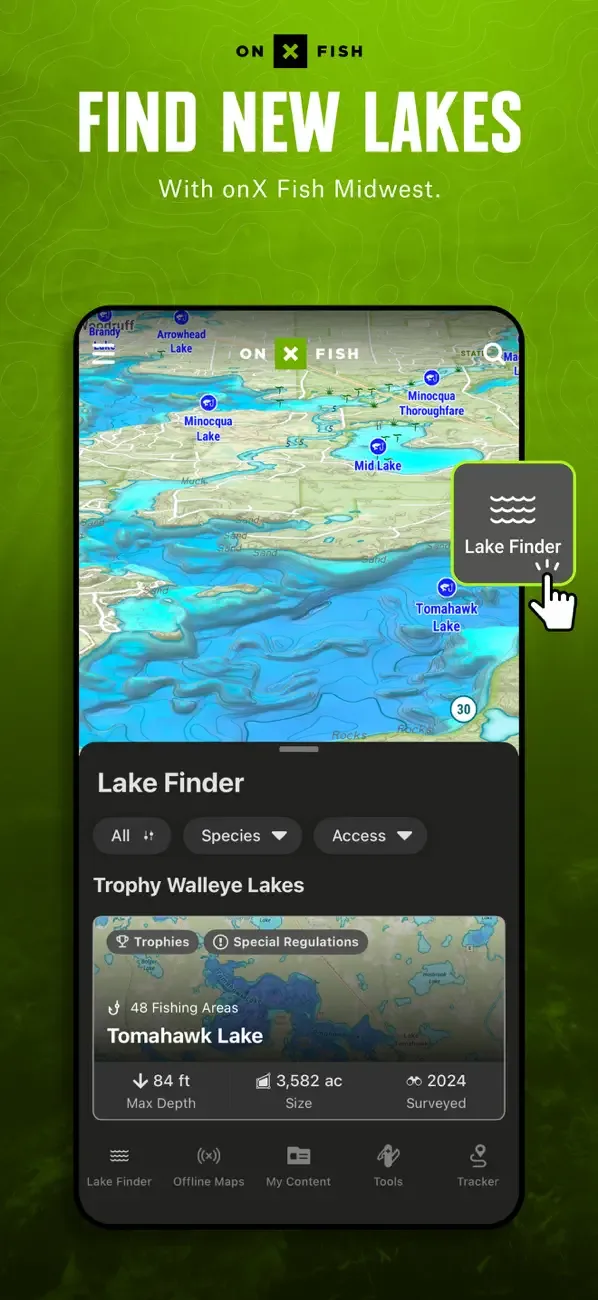 onX Fish: Midwest Fishing Maps screenshot 1