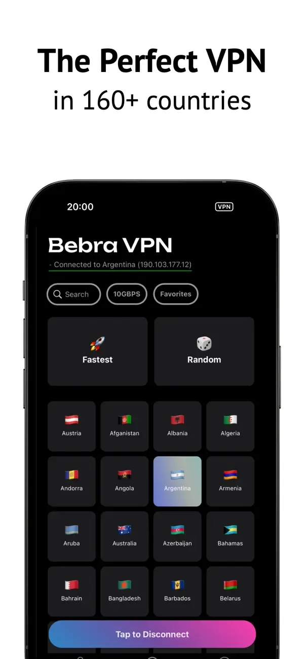 Bebra VPN screenshot 2