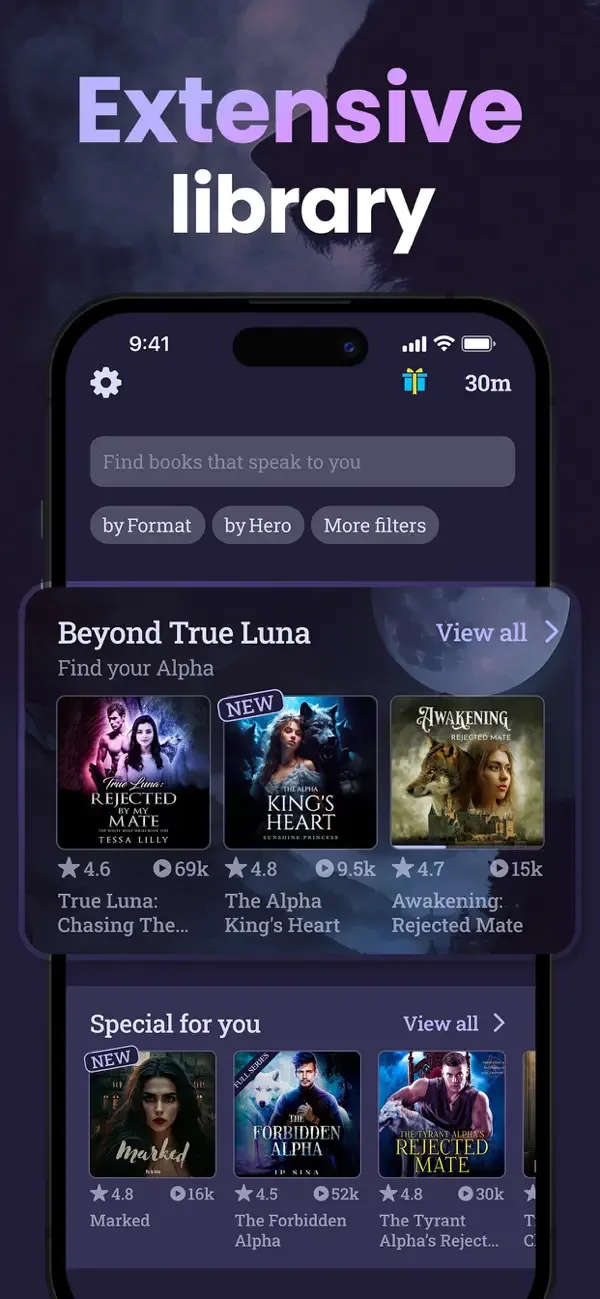 Moonlit - Werewolf Audiobooks screenshot 4