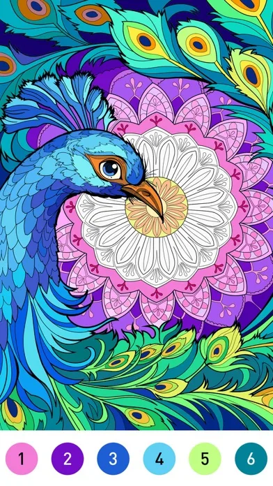 Mandala Coloring Book Game screenshot 1