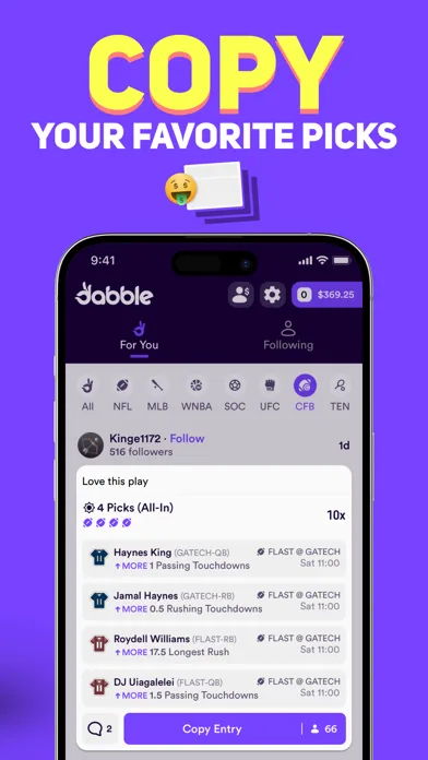 Dabble - Real Money Pick 'Em screenshot 4