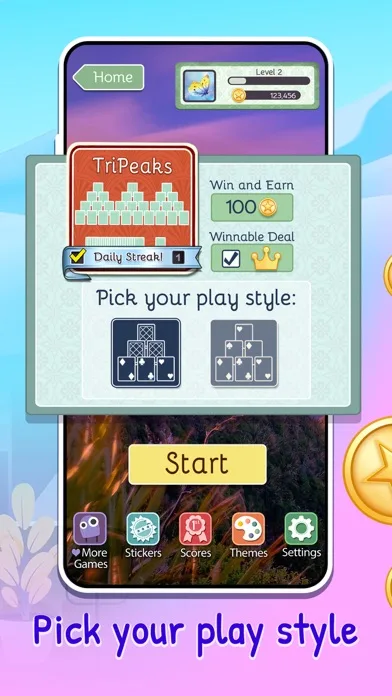 TriPeaks Solitaire Deluxe® 2 screenshot 2