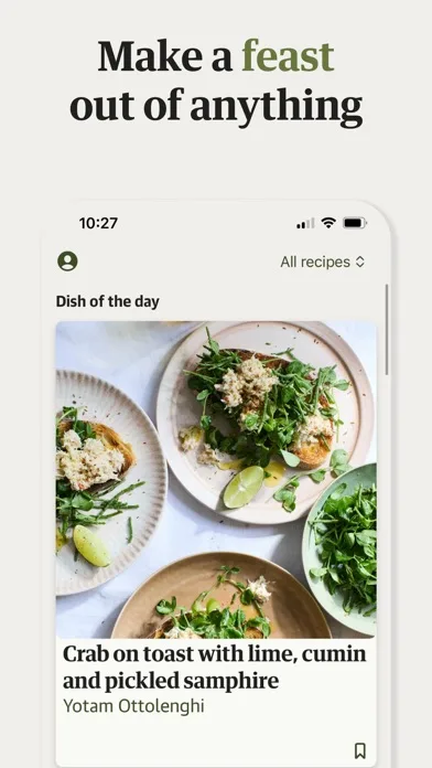 Guardian Feast: Daily Recipes screenshot 1