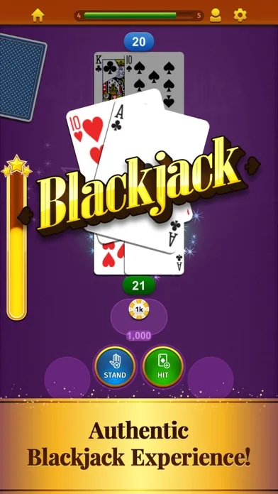 Blackjack by MobilityWare+ screenshot 1
