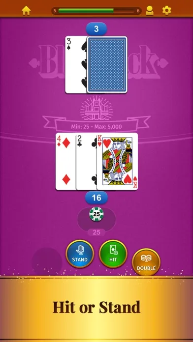 Blackjack by MobilityWare+ screenshot 2