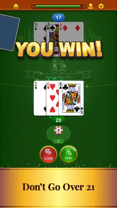 Blackjack by MobilityWare+ screenshot 3
