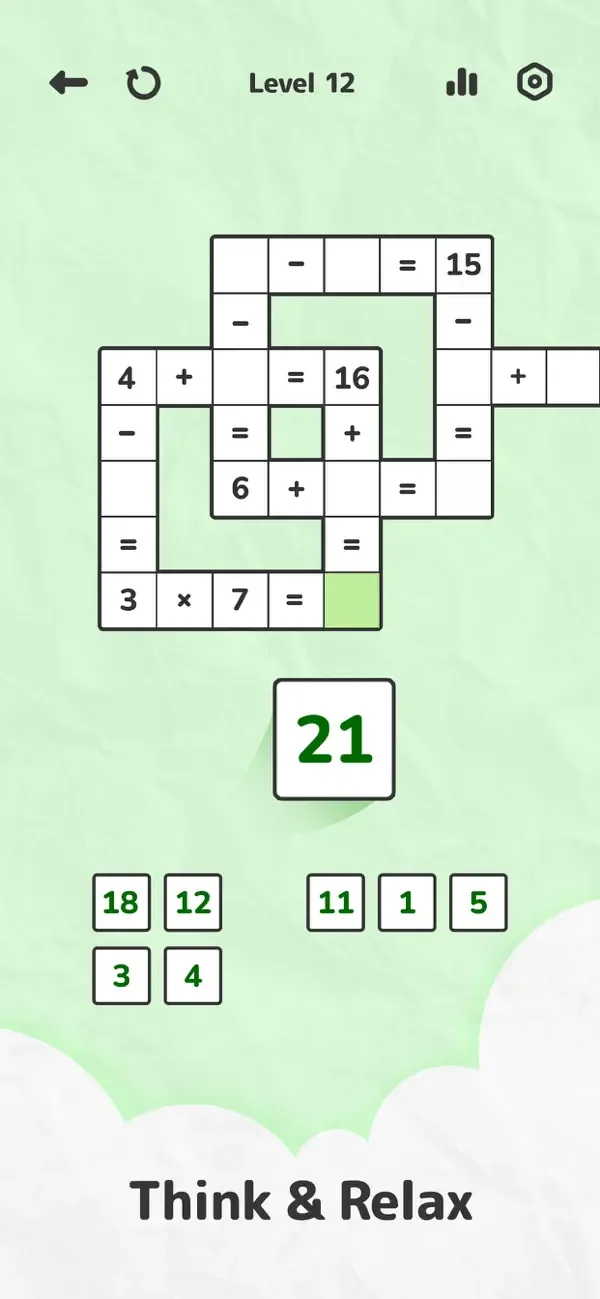 Math Crossword — Number Puzzle screenshot 1