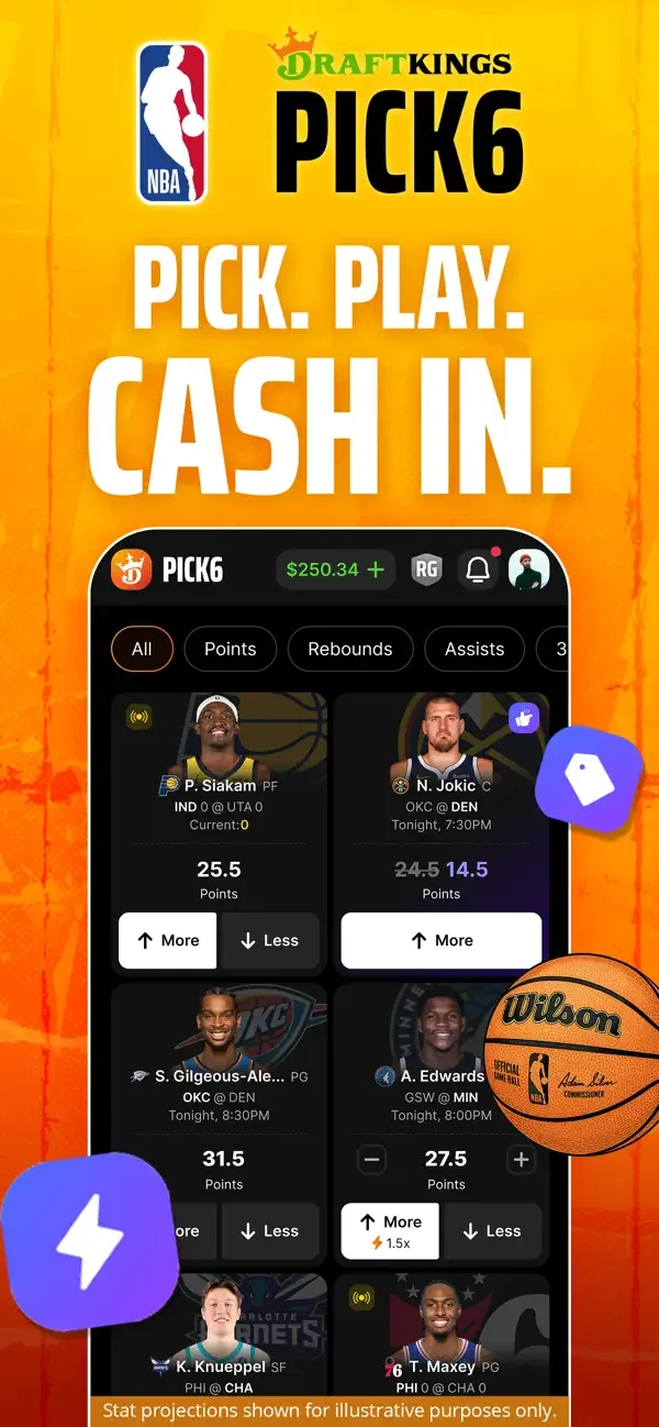 Pick6 DraftKings Sports Picks screenshot 1