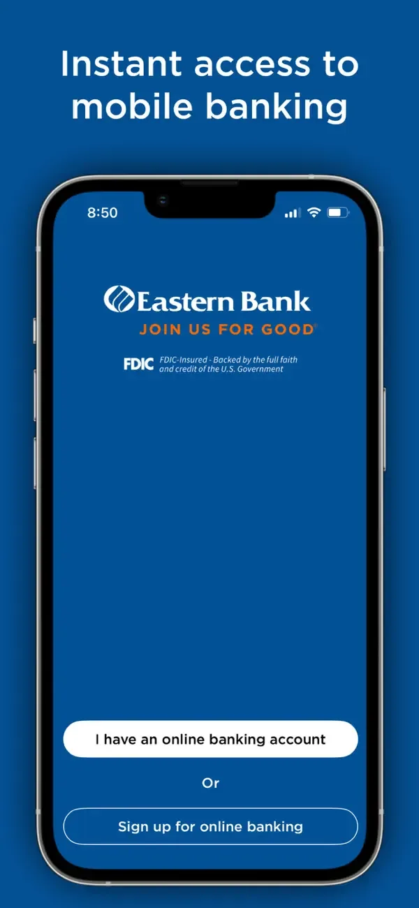 Eastern Bank Mobile Banking screenshot 1