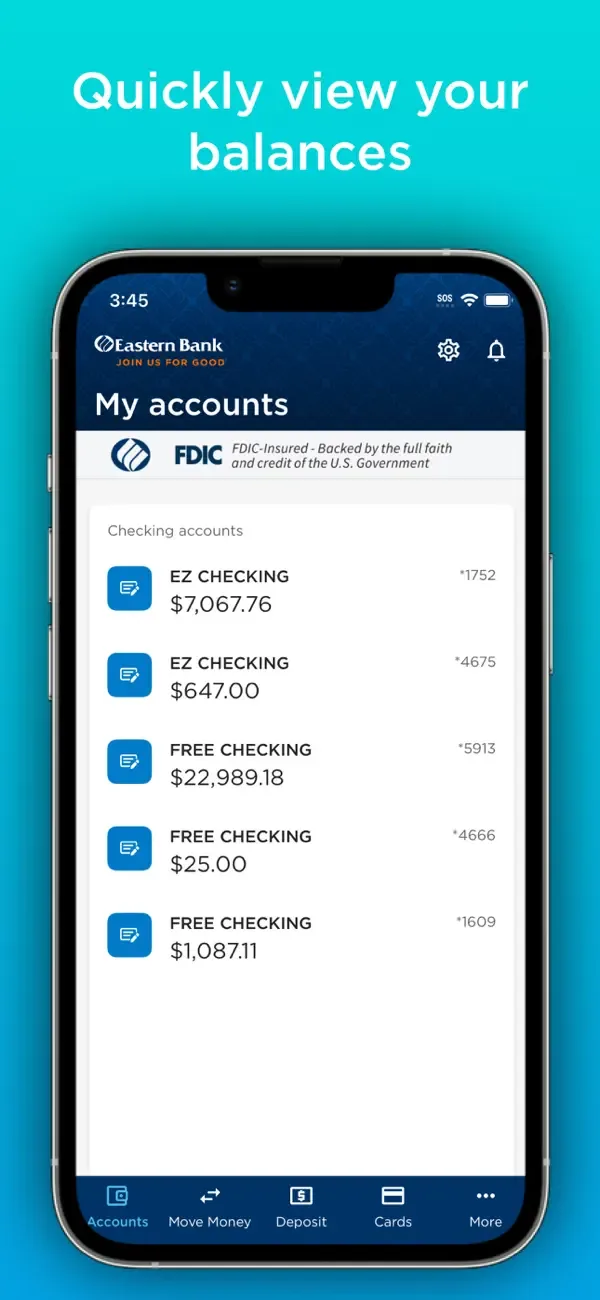 Eastern Bank Mobile Banking screenshot 2