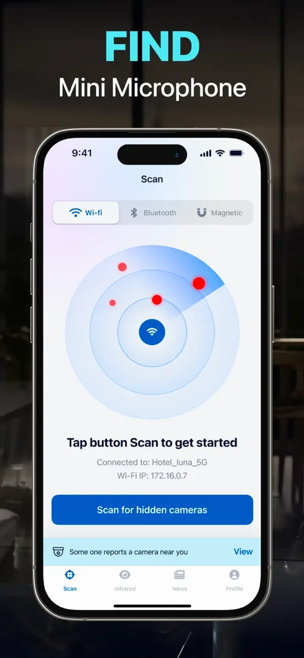 Hidden Camera Detector FindSpy screenshot 3