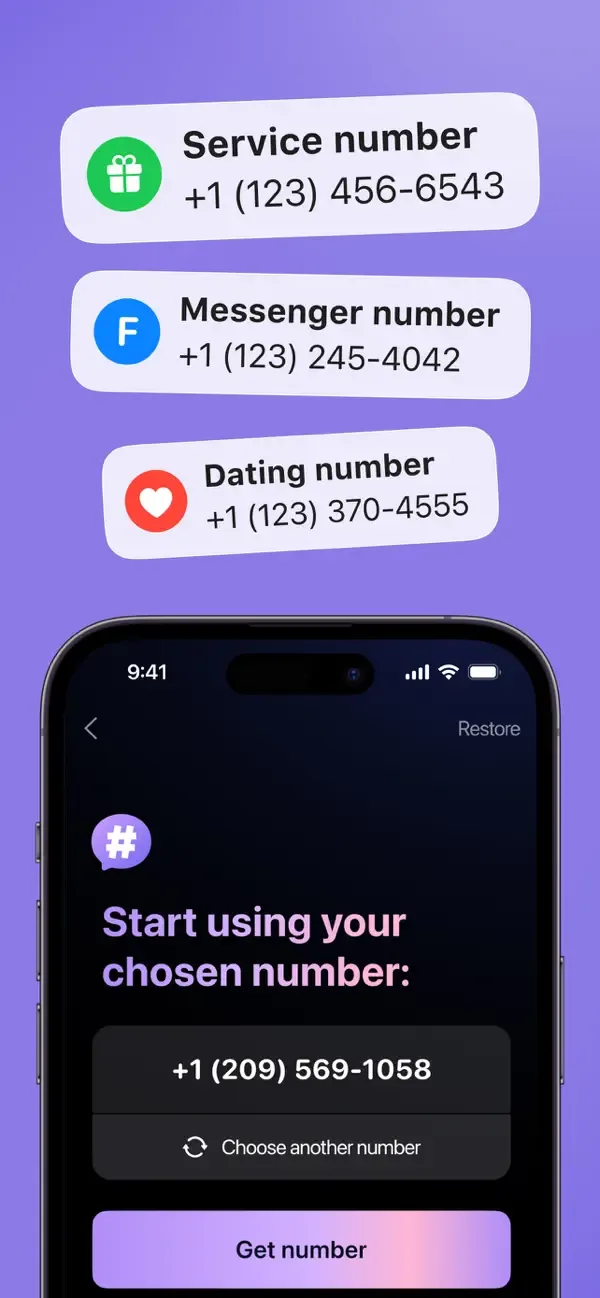 Second Phone Number: 2nd eSIM screenshot 2