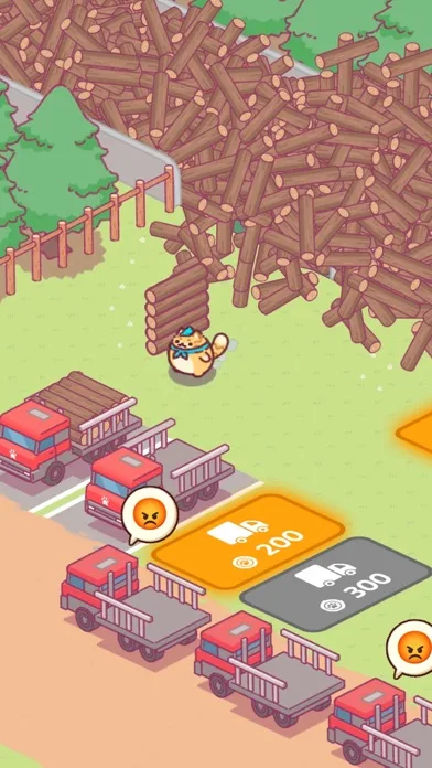 Idle Lumbercat - Wood Games screenshot 1