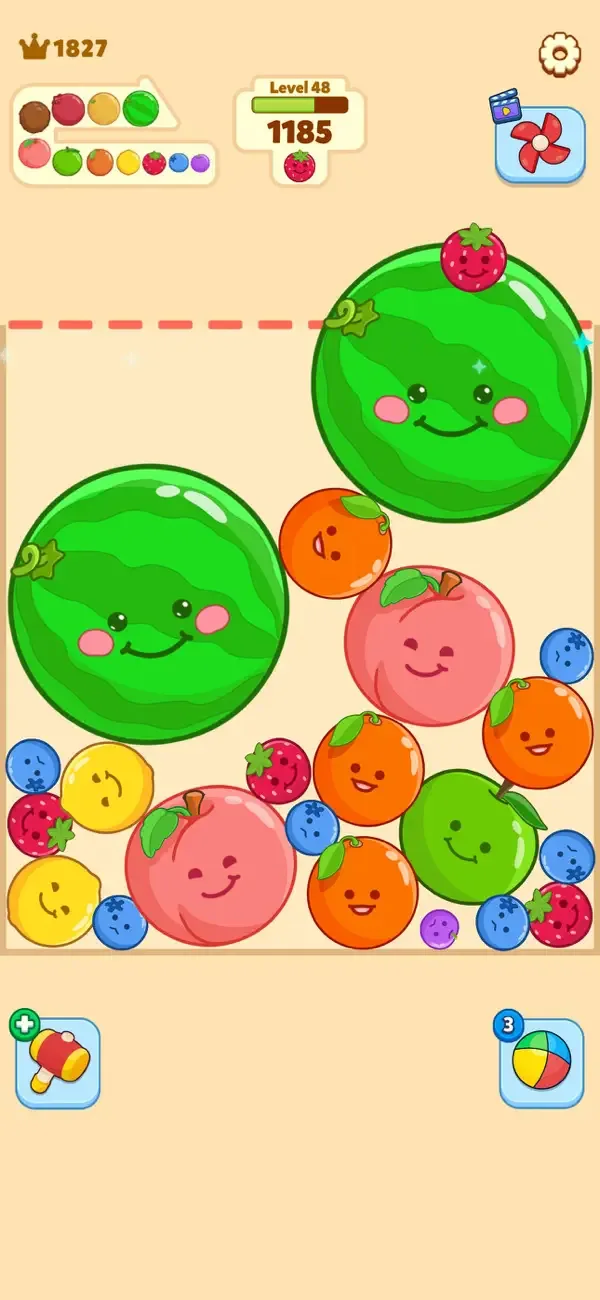Fruit Merge-Juicy Melon Puzzle screenshot 2