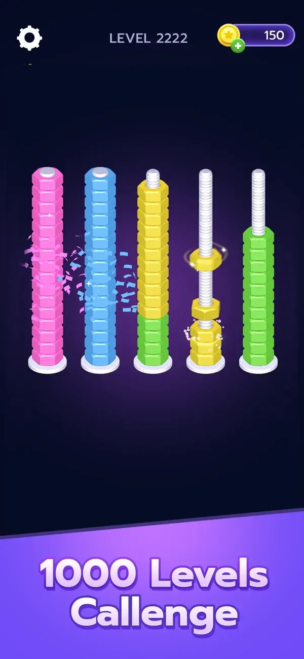 Nuts And Bolts Sort screenshot 2