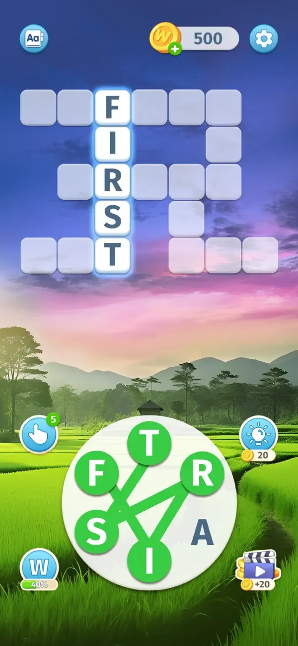 Sky Words: Word Puzzle Games screenshot 1