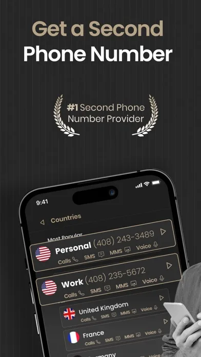 Second Phone Number: 2nd Line+ screenshot 1