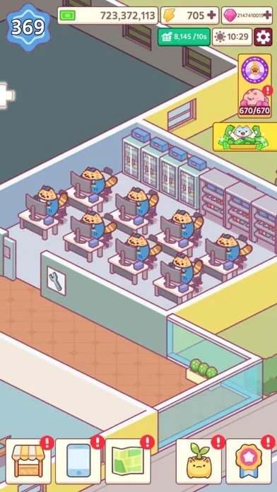 Office Cat: Idle Tycoon Games screenshot 1