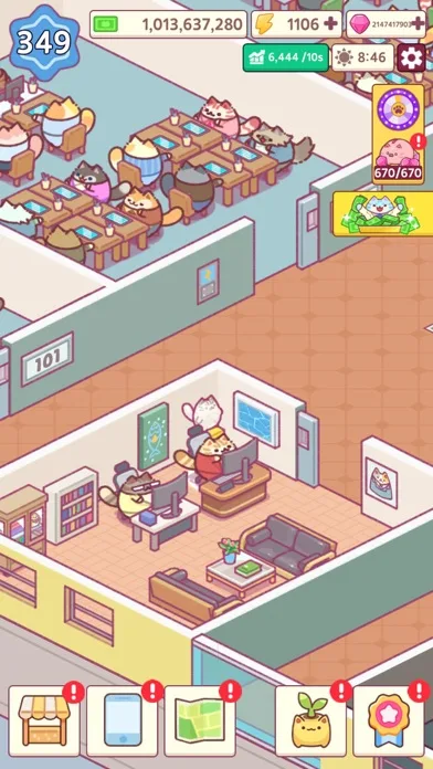 Office Cat: Idle Tycoon Games screenshot 2