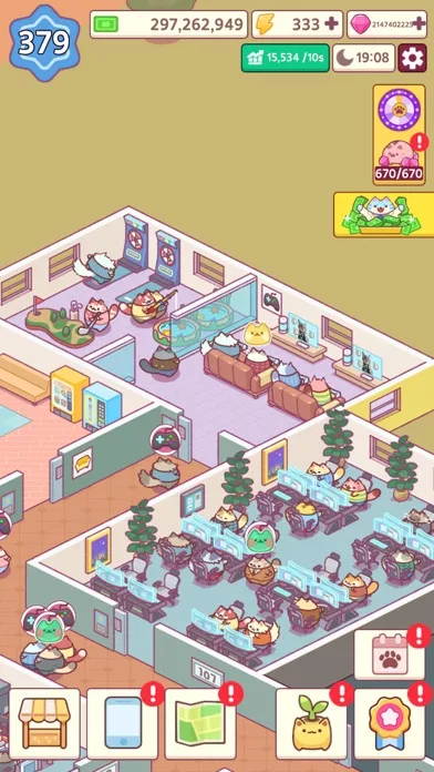 Office Cat: Idle Tycoon Games screenshot 4