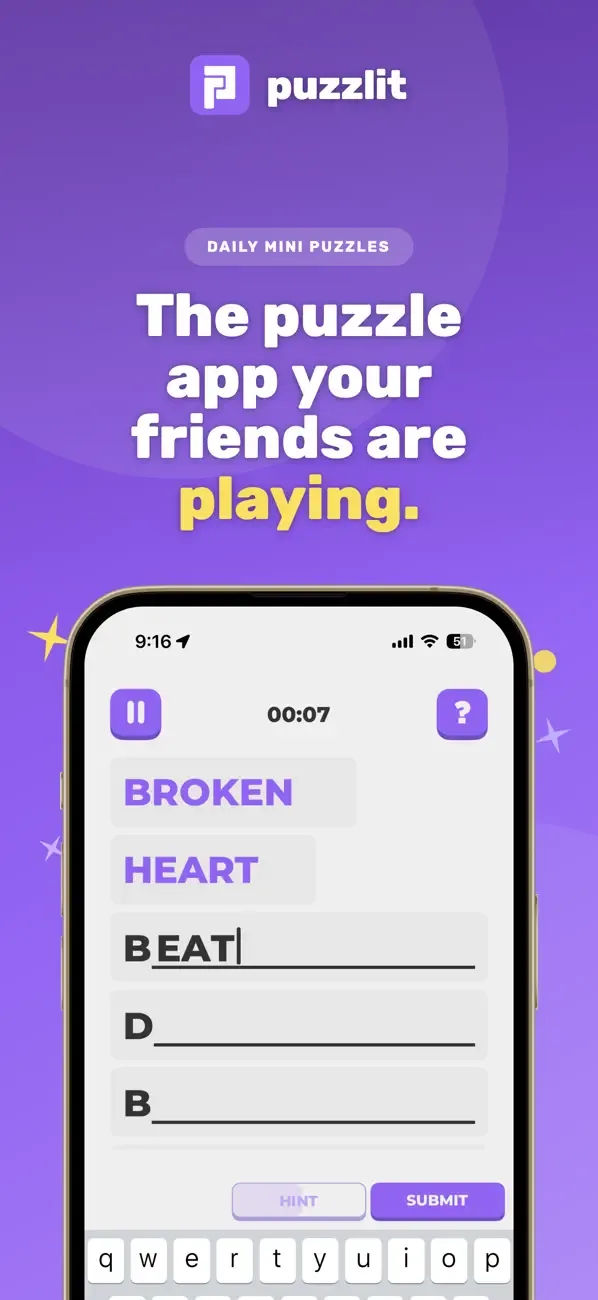Puzzlit - Puzzles Made Social screenshot 1