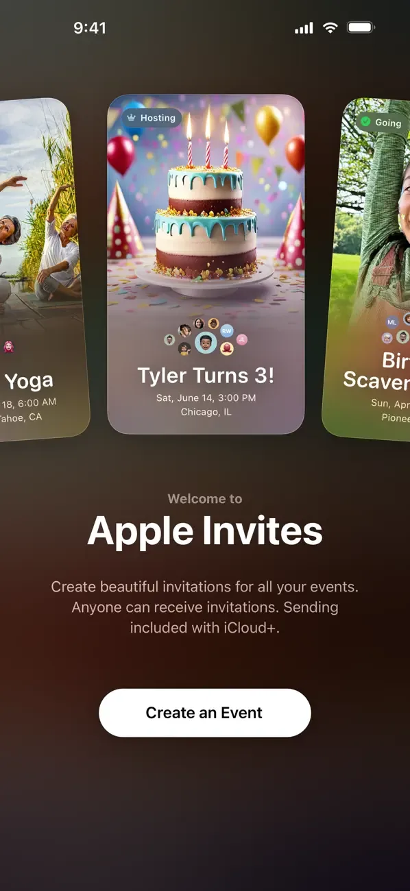 Apple Invites screenshot 1