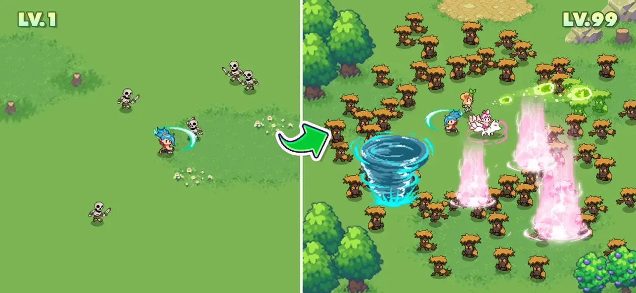 Guardian War: RPG Pixel Games screenshot 1