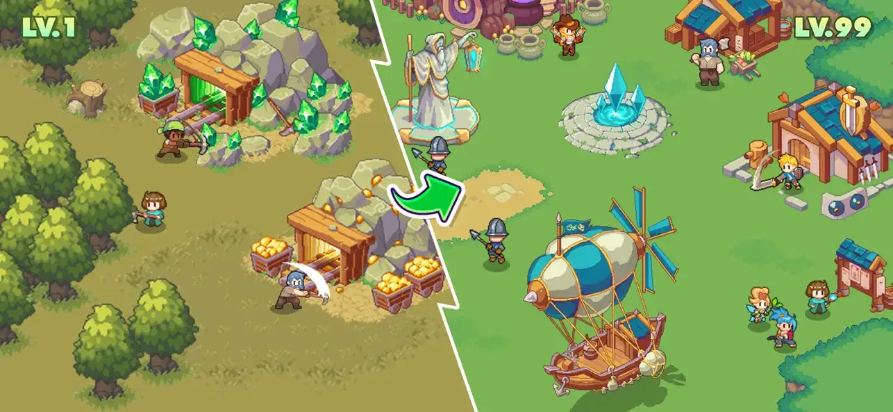 Guardian War: RPG Pixel Games screenshot 2