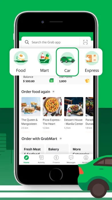 Grab: Taxi Ride, Food Delivery screenshot 1