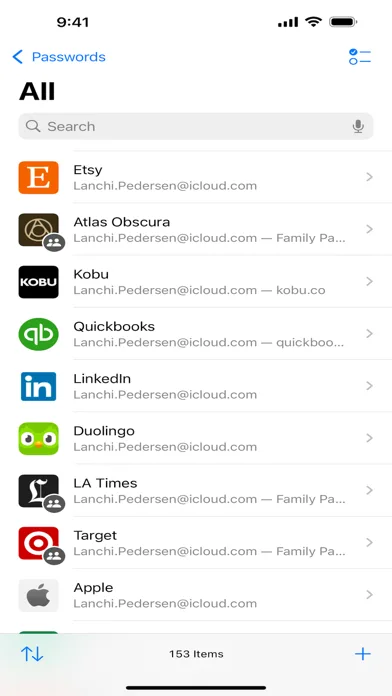 Passwords screenshot 1