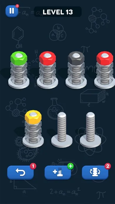 Nuts & Bolts, Color Screw Sort screenshot 4