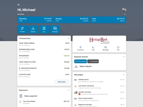 Heritage Bank NV screenshot 5