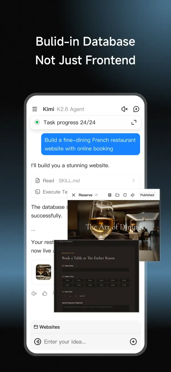 Kimi - Kimi K2.6 is Live screenshot 3