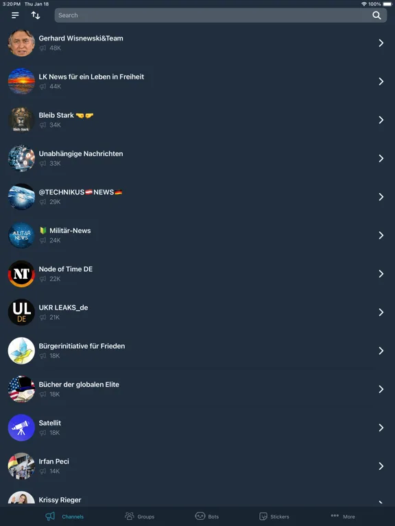 Telegram Channel Hub Group App screenshot 1