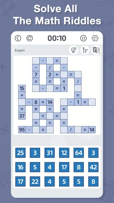 CrossMath - Number Puzzle Game screenshot 1