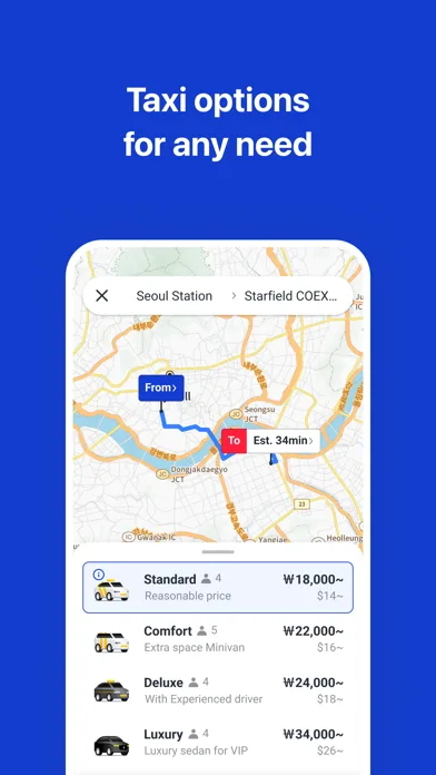 k.ride - taxi, cab, travel screenshot 3