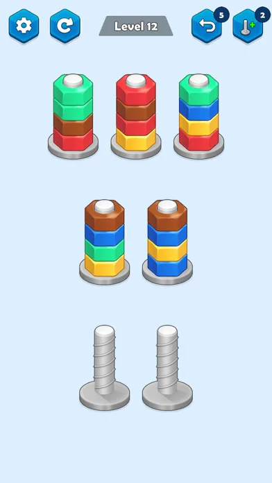 Nuts Sort - Color Sort screenshot 1