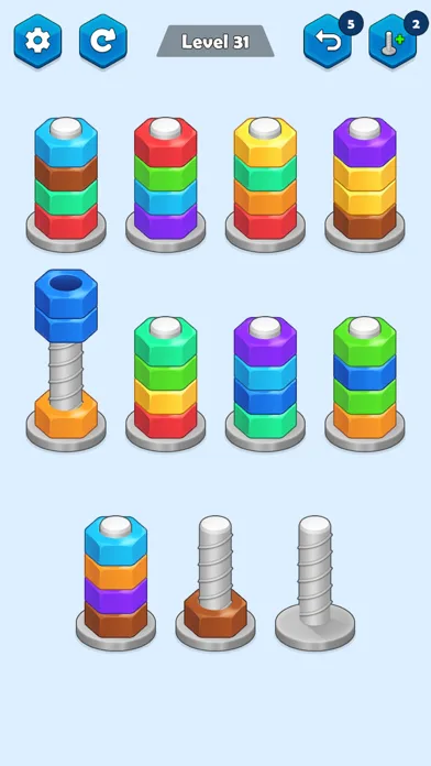 Nuts Sort - Color Sort screenshot 4