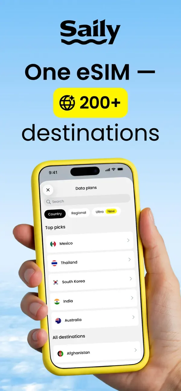 Saily eSIM: Travel & Data screenshot 1