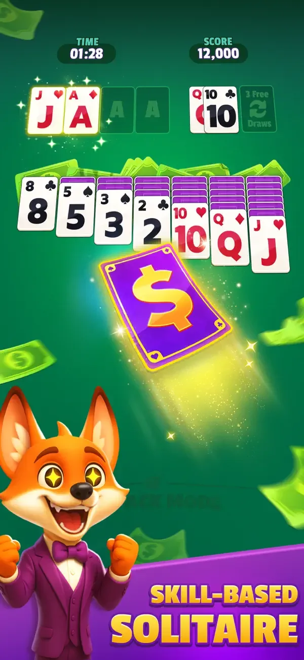 Solitaire Venture: Win Cash screenshot 1