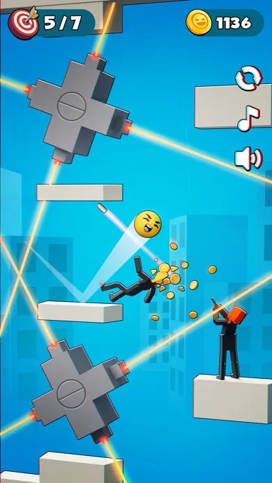Bullet Smile: Ragdoll Puzzles screenshot 2