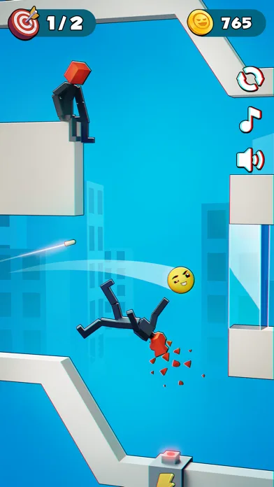 Bullet Smile: Ragdoll Puzzles screenshot 4