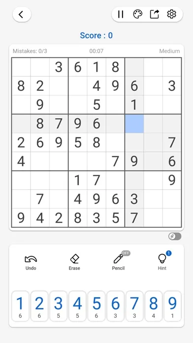 Sudoku - Number Brain Games screenshot 2